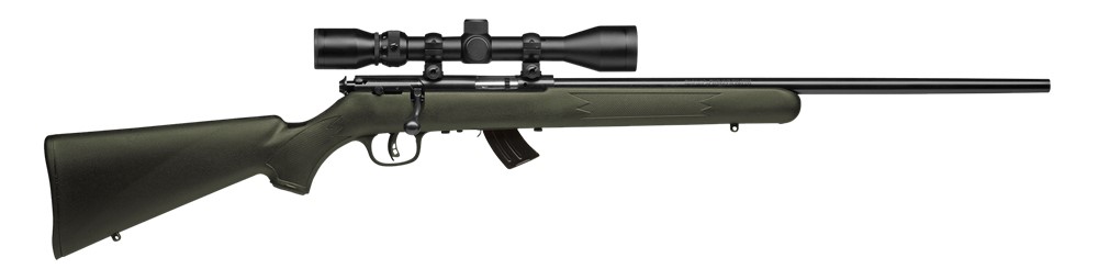 Savage Arms Mark II FXP 22 LR Rifle 5+1 21 OD Green Includes 3-9x40mm Scope-img-0