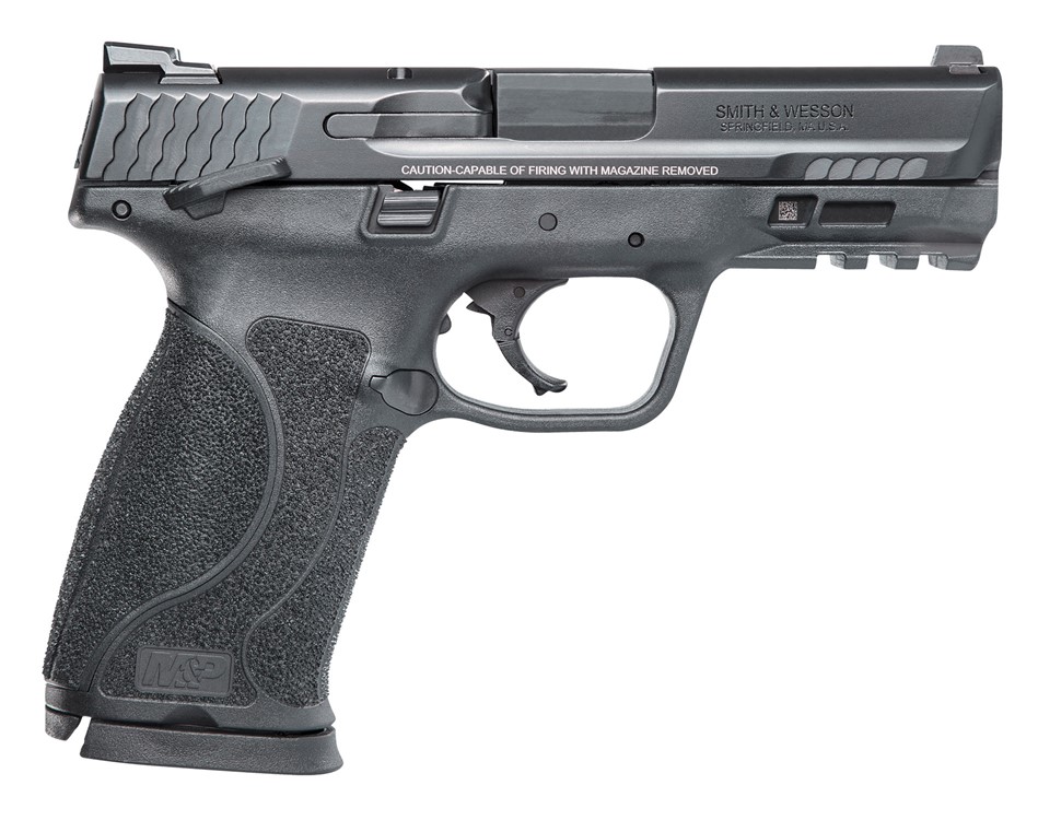 Smith & Wesson M&P M2.0 Compact MA Compliant 9mm Luger Pistol 4 Black 12466-img-0