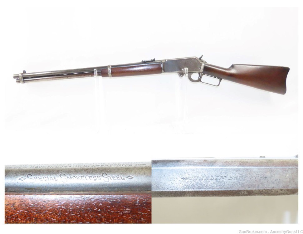 c1920s J.M. MARLIN Model 93 Lever Action .32 Winchester Special CARBINE C&R-img-0
