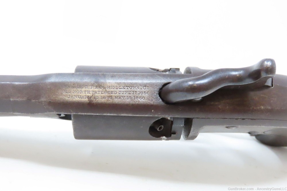 CIVIL WAR Antique SAVAGE .36 Caliber NAVY Percussion SINGLE ACTION Revolver-img-6