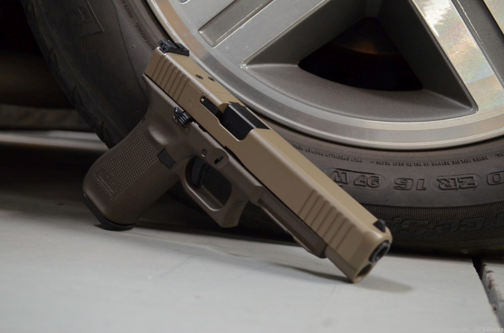 Glock 34 Gen 5 MOS X-Werks Midnight Bronze Magpul FDE G5 9mm New RMR Ready-img-1