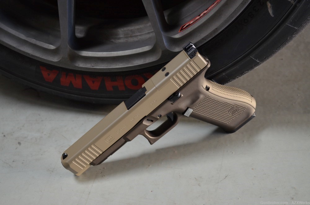 Glock 34 Gen 5 MOS X-Werks Midnight Bronze Magpul FDE G5 9mm New RMR Ready-img-5