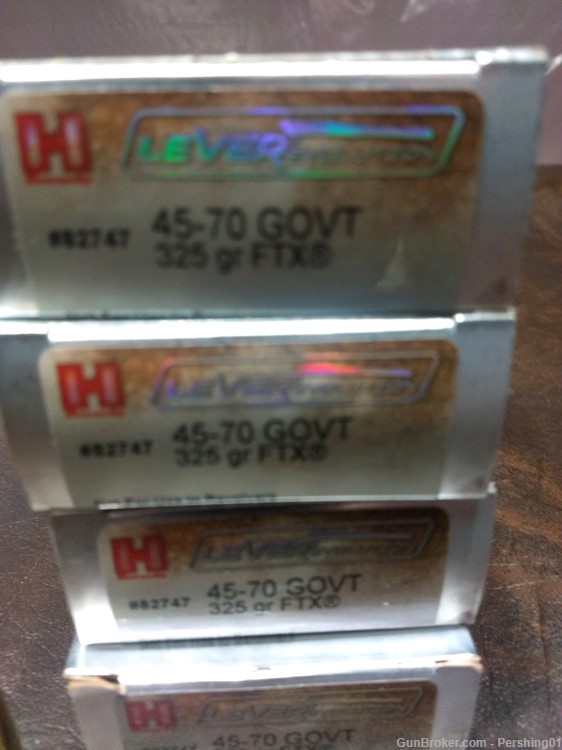 "REDUCED" Hornady FTX LEVERevolution .45-70 Government 325-Grain -100 Rds-img-2