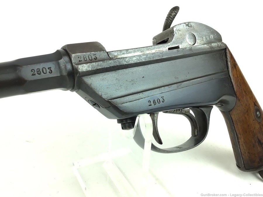 Very Rare - Bavarian Werder M1869 "Lightning" Pistol 11.5 x 53R Antique -img-6