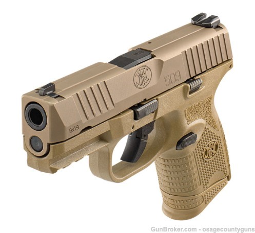 FN 509 Compact - 3.7" - 9mm - FDE - 10 Rds-img-2