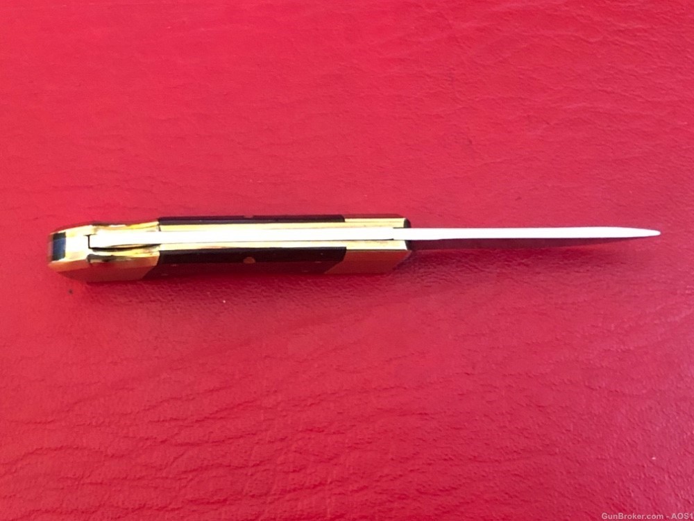 Vintage Falcon Famous Blades Italy Little Horn 2” Lockback Pocket Knife NOS-img-4