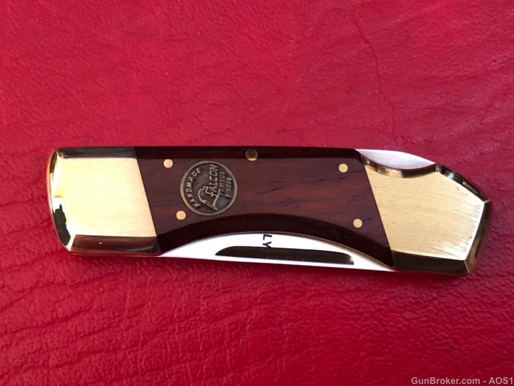 Vintage Falcon Famous Blades Italy Little Horn 2” Lockback Pocket Knife NOS-img-9