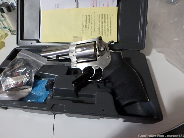 RUGER 44 MAGNUM REDHAWK IN BOX SATIN STAINLESS 4-1/4 INCH-img-0