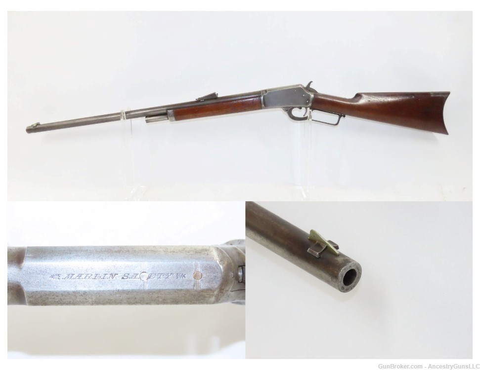 Antique J.M. MARLIN Model 1889 LEVER ACTION Repeating Rifle .38-40 WCF -img-0