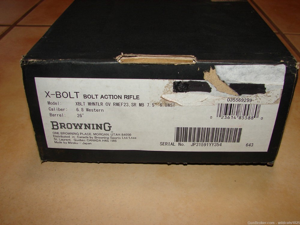 Browning X-Bolt 6.8 Western Hunter Long Range - NIB Unfired-img-9