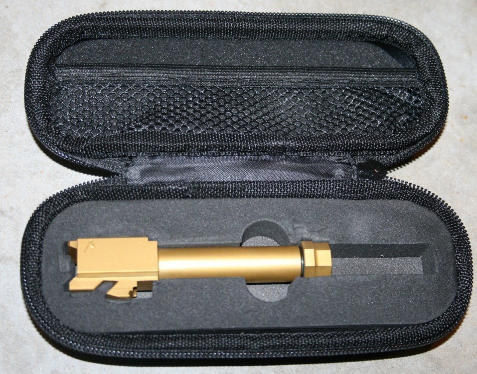 Agency Arms Threaded Barrel for Glock 26 Titanium Nitride GOLD Finish-img-0