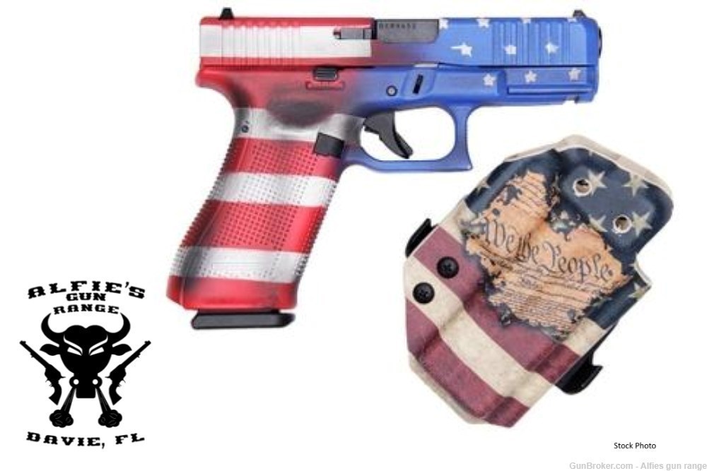 Glock 45 American Flag Constitutional Carry with Holster 9mm- PA455S204-CC-img-0