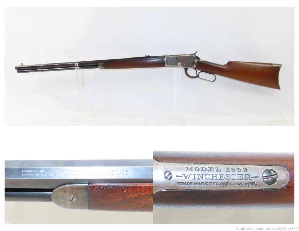 Iconic WINCHESTER Model 1892 Lever Action REPEATING RIFLE in .25-20 WCF C&R-img-0