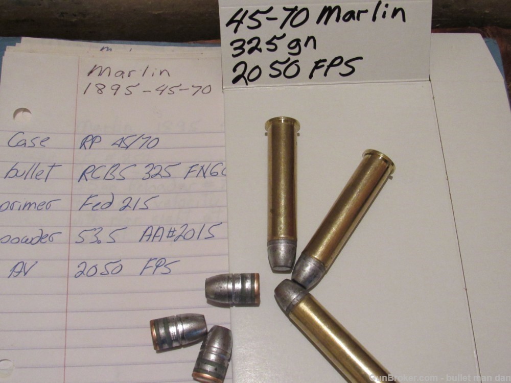 45-70 Marlin Ruger only ammo 325gn 2050 fps-img-0