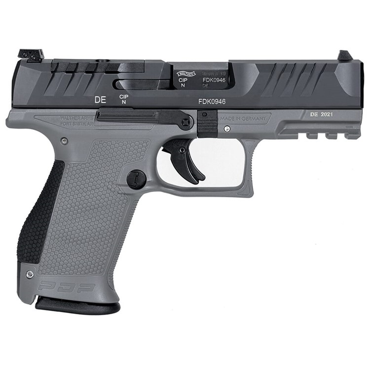 Walther Arms PDP 9mm 4" Bbl Two-Tone Gray Frame Optic Ready Compact Pistol-img-0