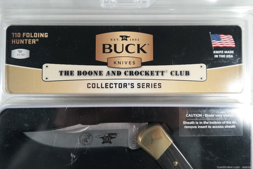 Buck Knives 110 Folding Hunter Knife The Boone and Crockett Club-img-3