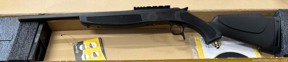 CVA Scout Compact .243win 20"BBL Black Synthetic stock-img-0