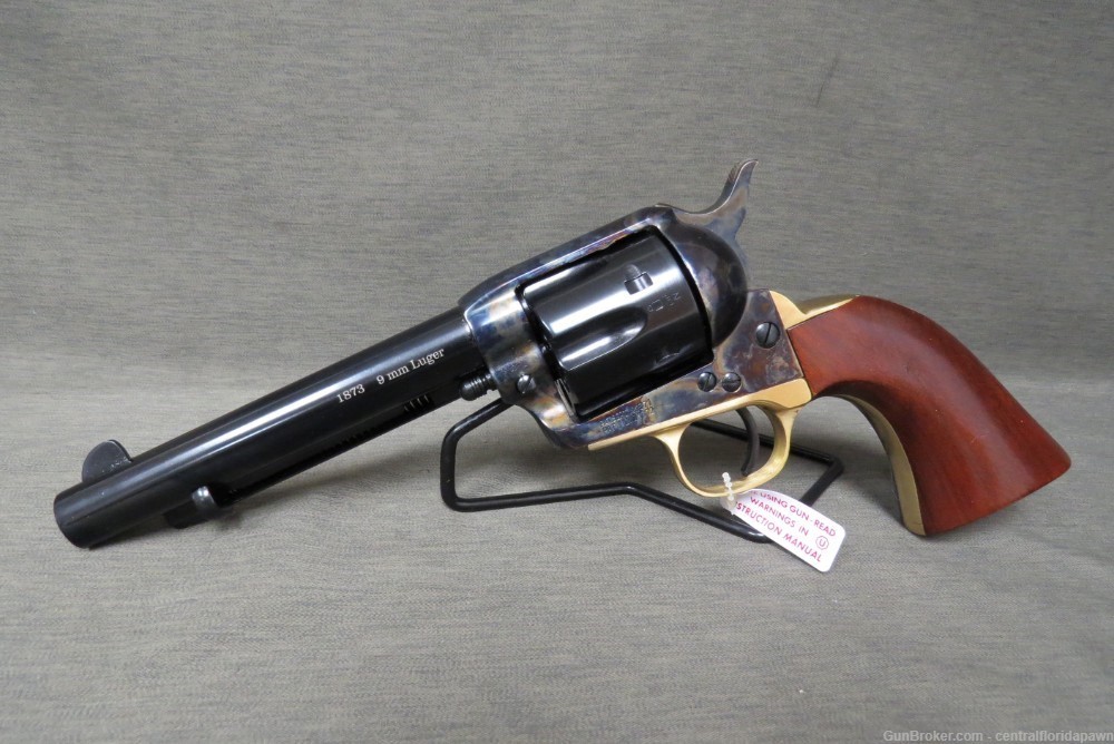Taylor's Uberti 1873 Cattleman Ranch Hand 9mm / .357 Revolver 551015 5.5"-img-1