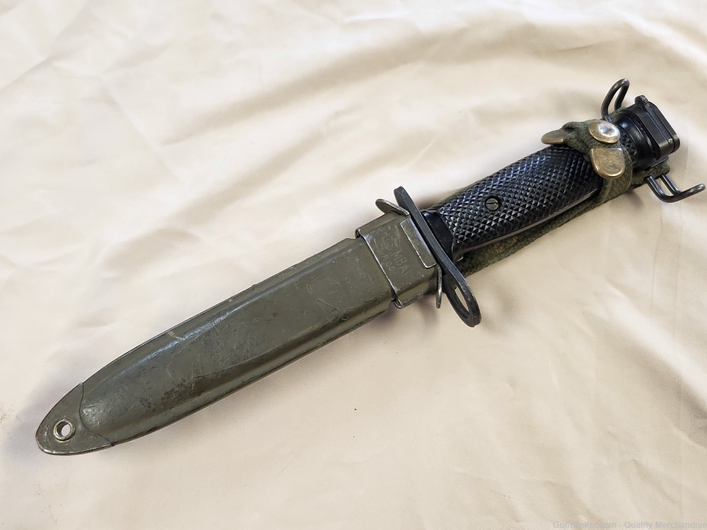 IMPERIAL M7 BAYONET WITH M8 MILITARY SCABBARD FOR M-16 VIETNAM ERA-img-3