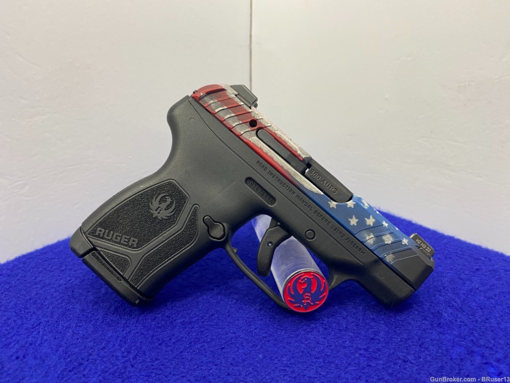 2023 Ruger LCP Max .380 2.80" *HEAD TURNING AMERICAN FLAG CERAKOTE FINISH*-img-14