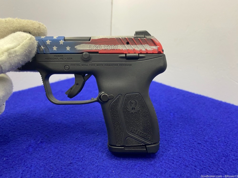 2023 Ruger LCP Max .380 2.80" *HEAD TURNING AMERICAN FLAG CERAKOTE FINISH*-img-35