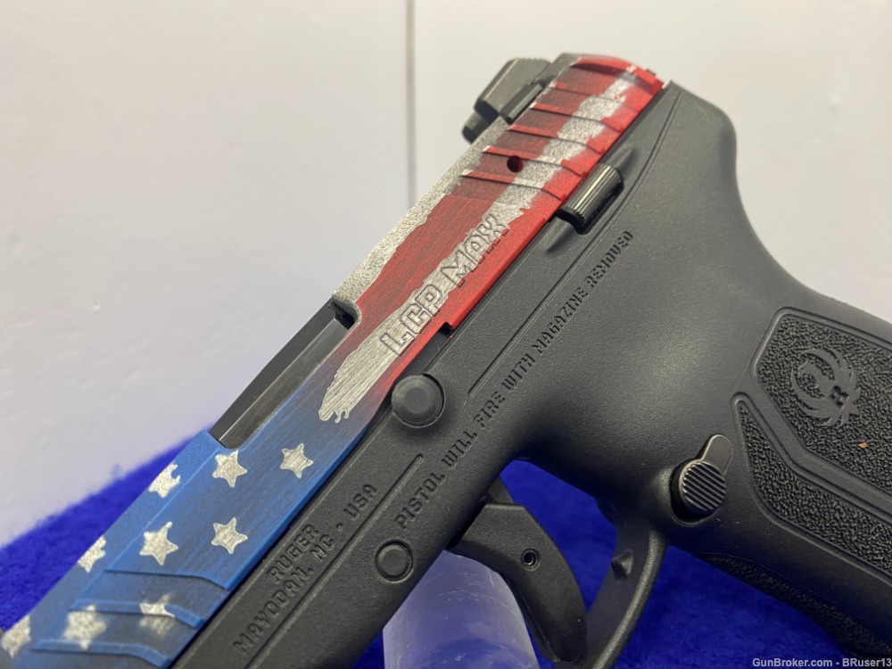 2023 Ruger LCP Max .380 2.80" *HEAD TURNING AMERICAN FLAG CERAKOTE FINISH*-img-9