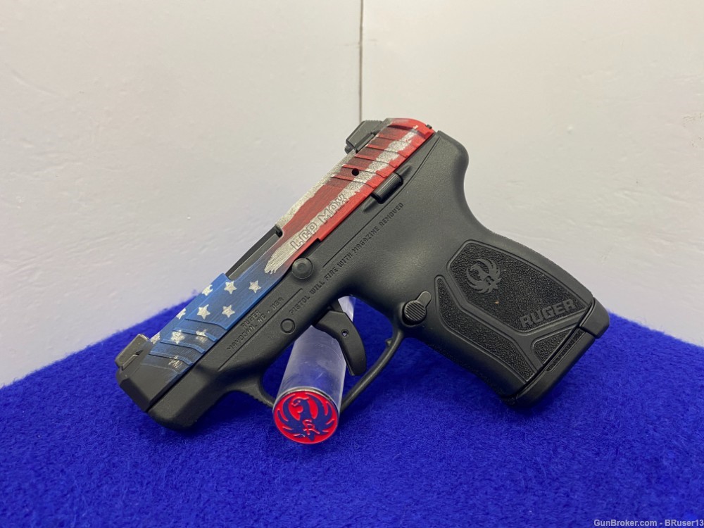 2023 Ruger LCP Max .380 2.80" *HEAD TURNING AMERICAN FLAG CERAKOTE FINISH*-img-5