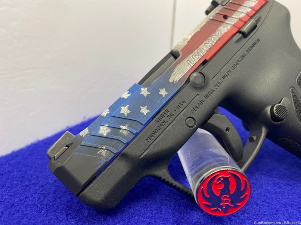 2023 Ruger LCP Max .380 2.80" *HEAD TURNING AMERICAN FLAG CERAKOTE FINISH*-img-10