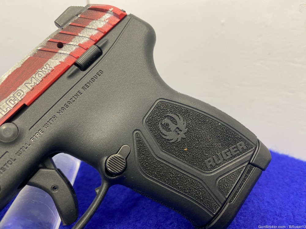 2023 Ruger LCP Max .380 2.80" *HEAD TURNING AMERICAN FLAG CERAKOTE FINISH*-img-7