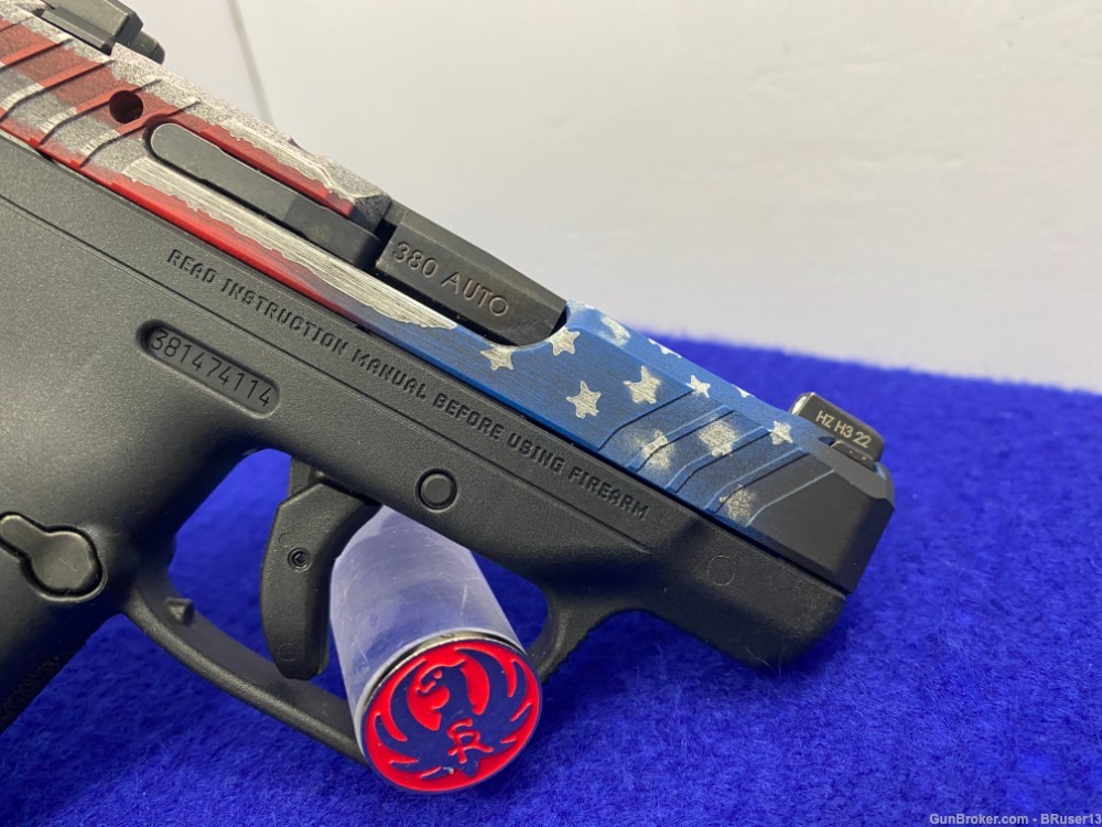2023 Ruger LCP Max .380 2.80" *HEAD TURNING AMERICAN FLAG CERAKOTE FINISH*-img-19