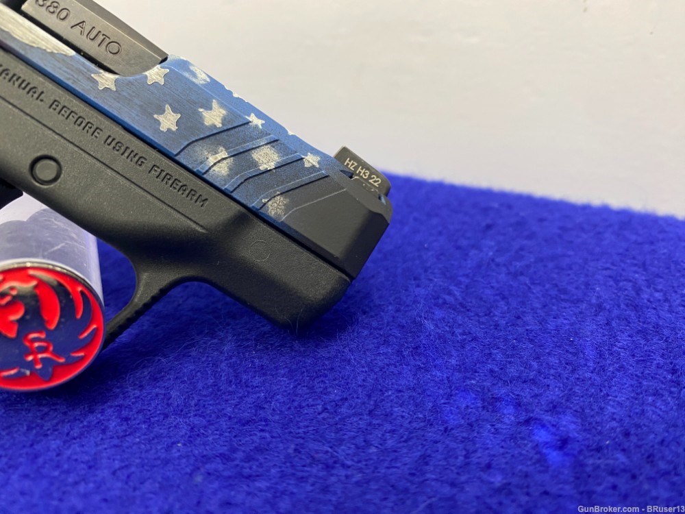 2023 Ruger LCP Max .380 2.80" *HEAD TURNING AMERICAN FLAG CERAKOTE FINISH*-img-20