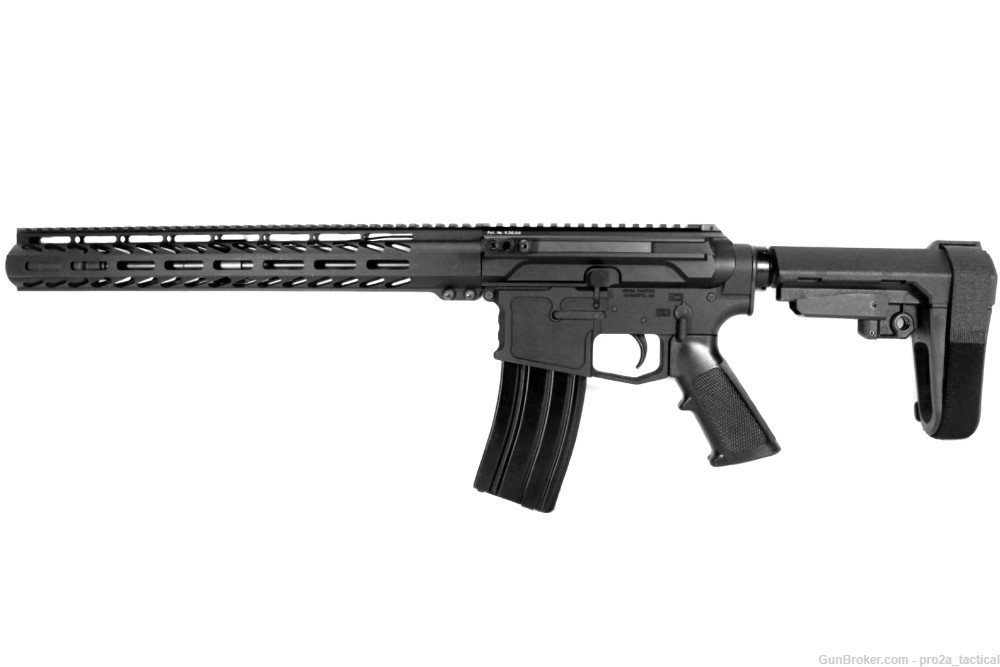 PRO2A VALIANT 12.5 inch AR-15 6.5 GRENDEL SIDE CHARGING Pistol w/Can-img-1