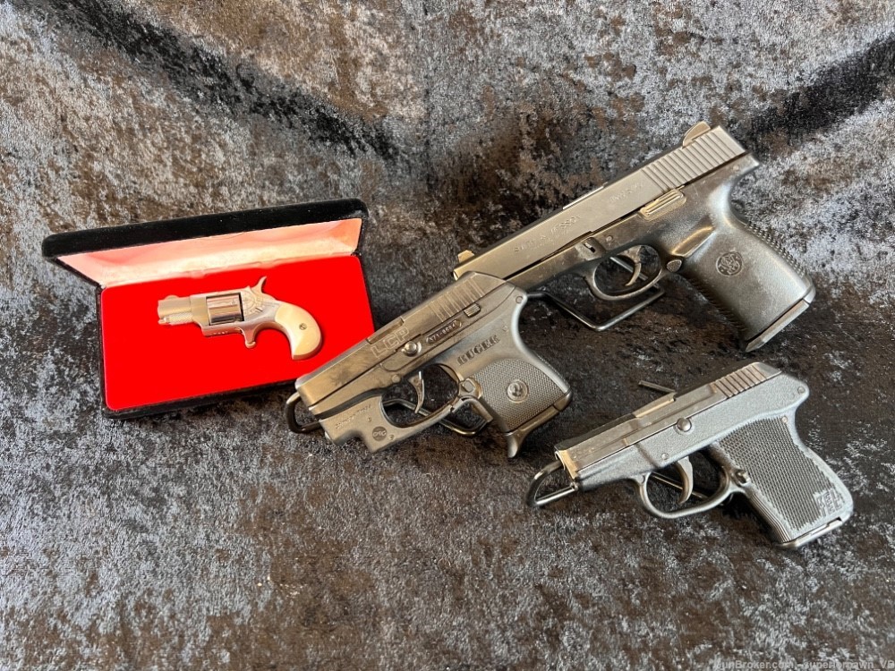 Used Gun Lot : Ruger LCP, NAA 22-S, Keltec P32, S&W SW40F-img-0