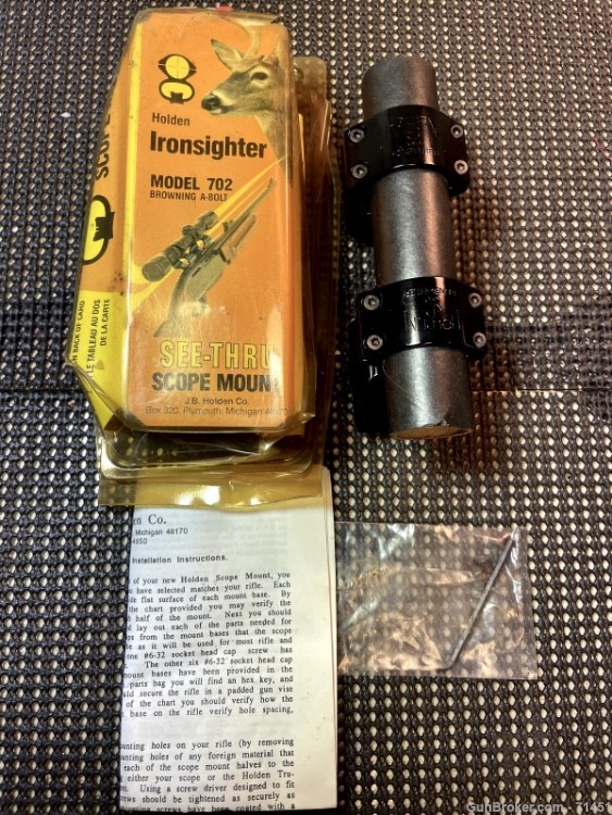 J. B. Holden IRONSIGHTER Scope Mount Browning A-Bolt,Model 702-img-2