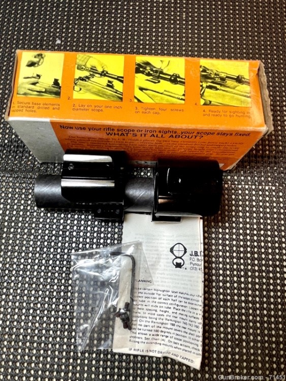 J. B. Holden IRONSIGHTER Scope Mount Browning A-Bolt,Model 702-img-1
