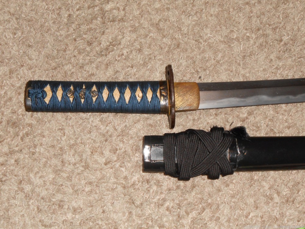Antique Japanese Katana Samurai Wakizashi Sword Signed Yoshitake-img-6