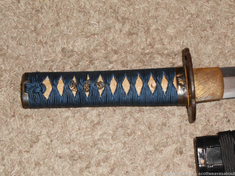 Antique Japanese Katana Samurai Wakizashi Sword Signed Yoshitake-img-12
