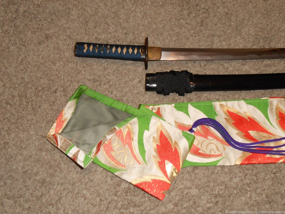Antique Japanese Katana Samurai Wakizashi Sword Signed Yoshitake-img-3