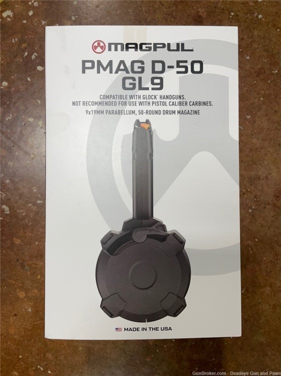 New Magpul Glock GL-9 50rd Drum Magazine MAG1033-BLK-img-0
