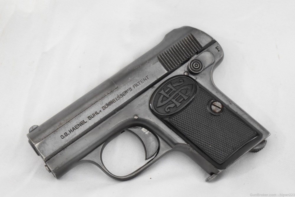 Haenel Schmeisser Vest Pocket .25 ACP pre war German pistol C&R OK -img-2