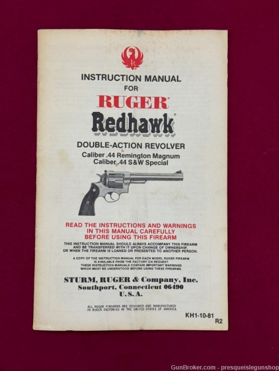 Ruger - Redhawk - .44 Mag - 7.5" Barrel - 6-Rds - 1982 - Wood/Rubber Grips -img-23