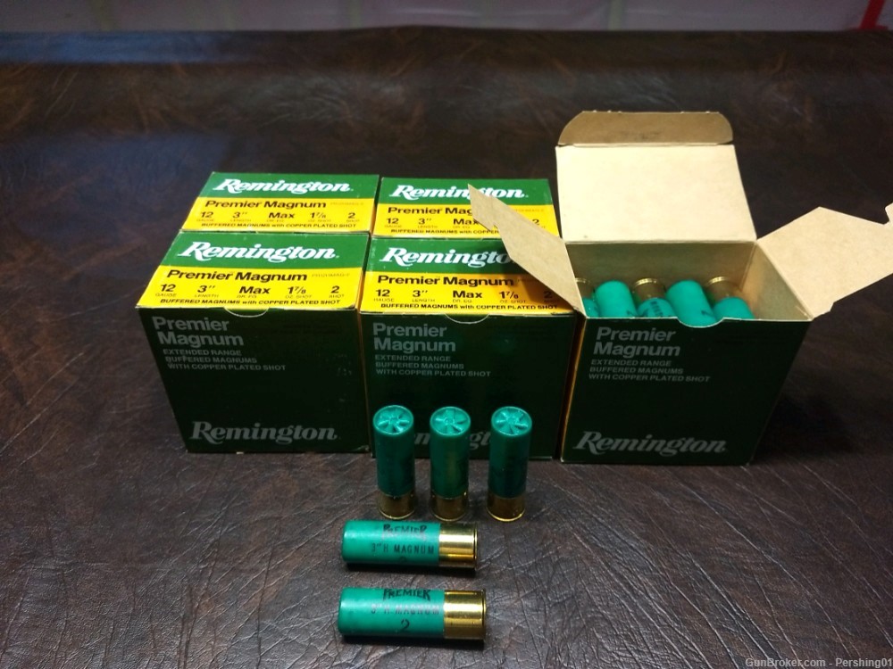 "VINTAGE" REMINGTON 3" MAG 2 SHOT LEAD 125 RDS, " RARE TO FIND NOW "-img-0