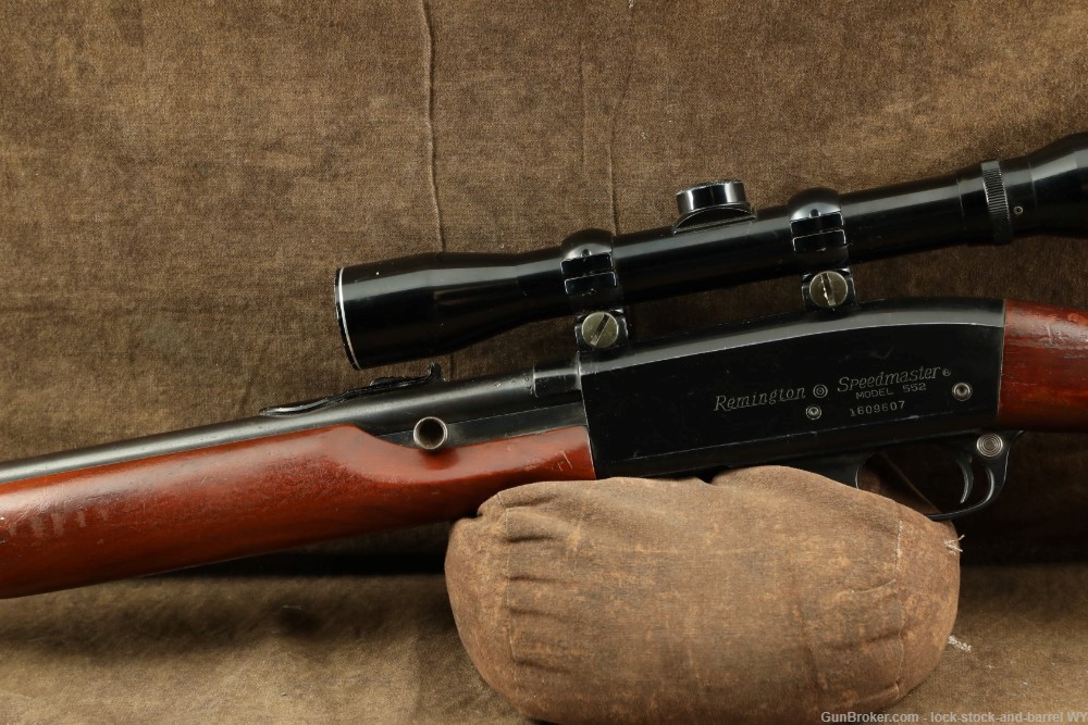 Remington Speedmaster Model 552 .22 S/L/LR 23.5” Semi-Auto Rifle w/ Scope-img-11