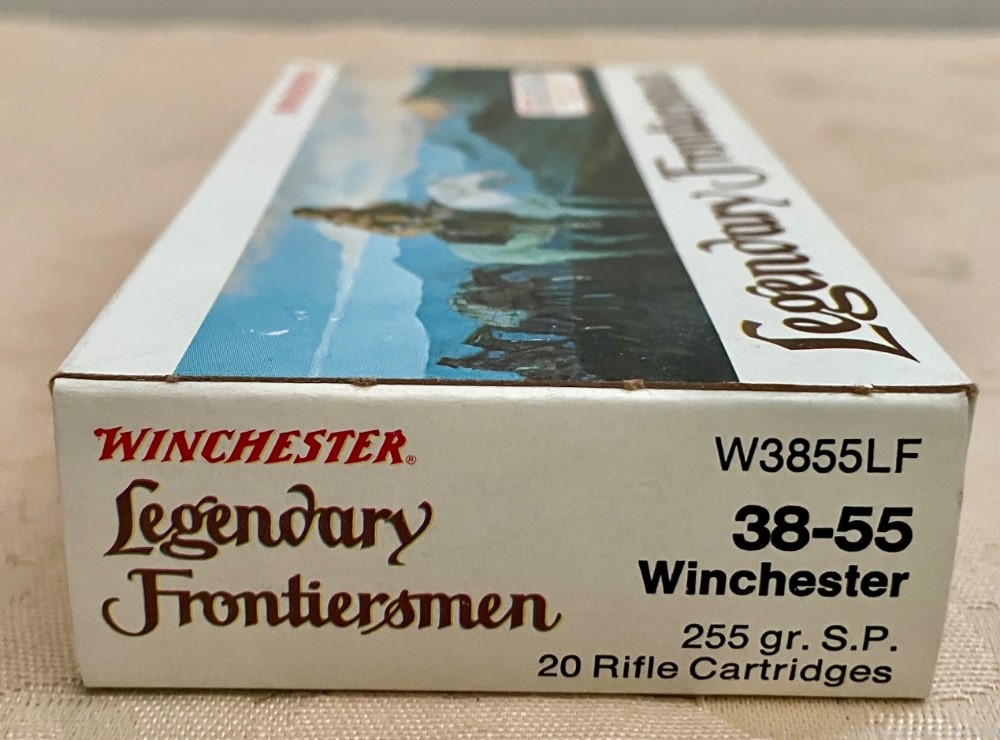 Vintage Winchester Legendary Frontiersmen, 20 Rifle Cartridges, 38-55, New-img-2