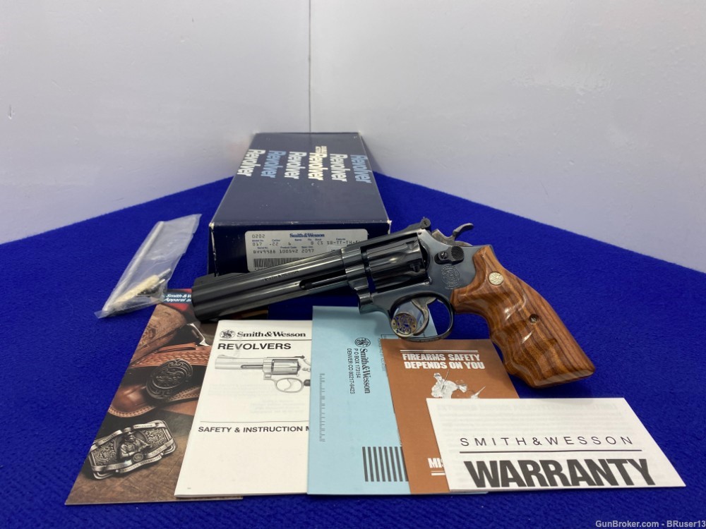 Smith Wesson 17-6 .22 LR Blue 6" *STUNNING FULL LUG K-22 MASTERPIECE*-img-0