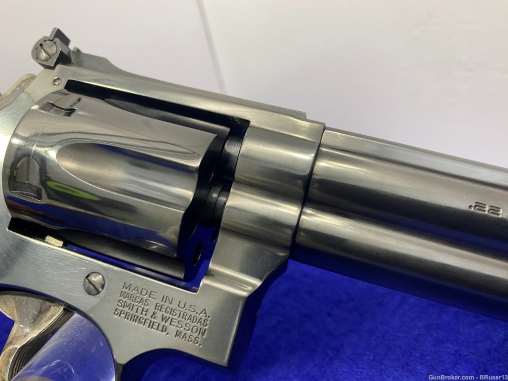 Smith Wesson 17-6 .22 LR Blue 6" *STUNNING FULL LUG K-22 MASTERPIECE*-img-26