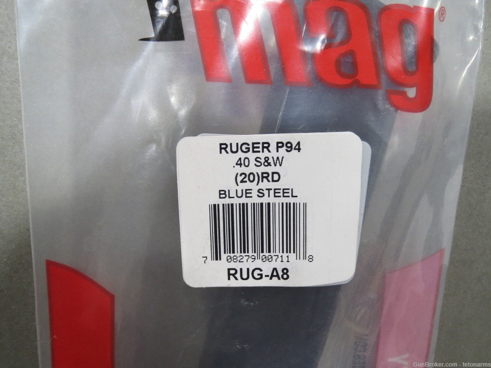 Ruger P94 magazine RUG-A8, Pro Mag brand 20 round 40 S&W all look unused-img-1