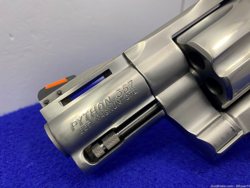 1990 Colt Python 357 mag Stainless *HIGHLY COVETED SNUB NOSE PYTHON*-img-14
