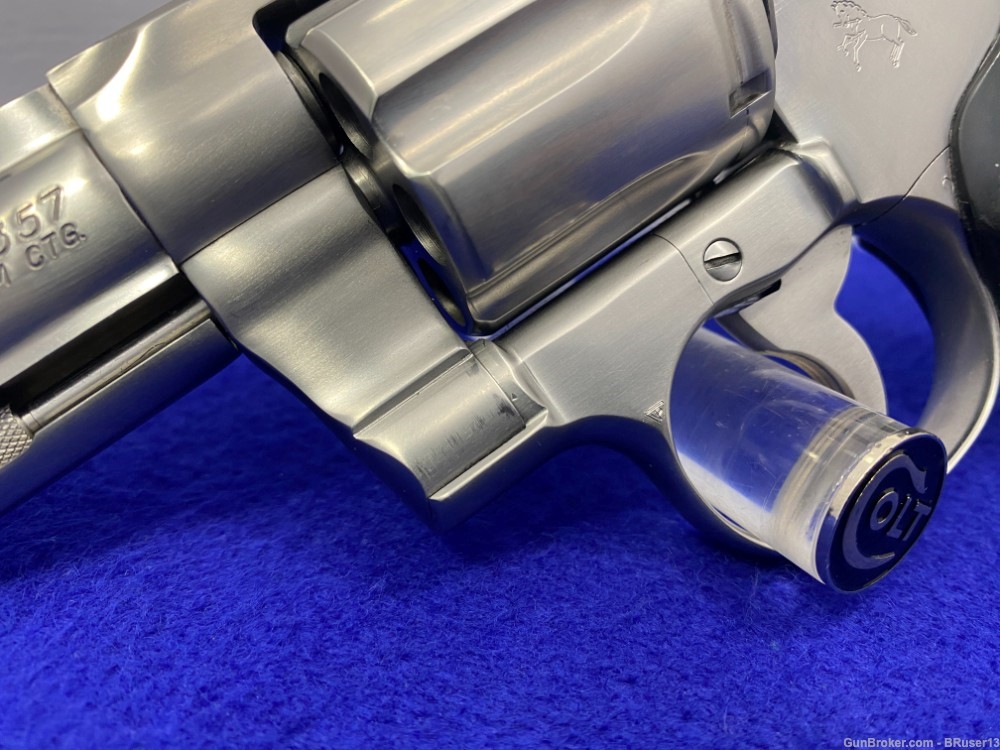 1990 Colt Python 357 mag Stainless *HIGHLY COVETED SNUB NOSE PYTHON*-img-9