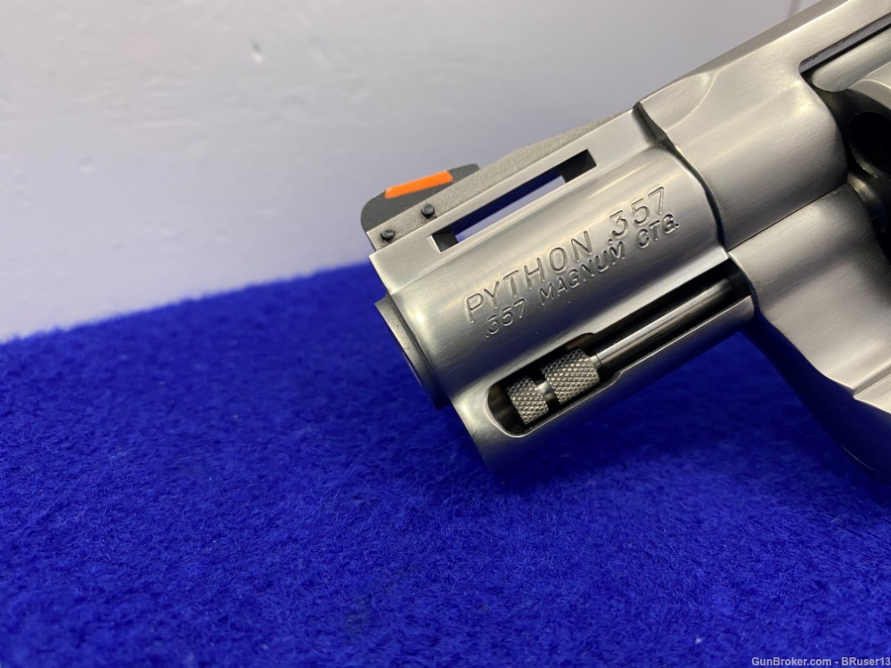 1990 Colt Python 357 mag Stainless *HIGHLY COVETED SNUB NOSE PYTHON*-img-15